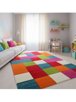 Tapis enfant multicolore...