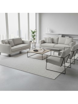 Modern looped rug,...