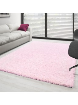 Tapis Shaggy Rose Doux et...