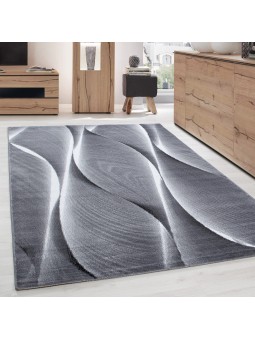 Alfombra gris moderna con...