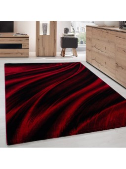Tapis rouge contemporain à...