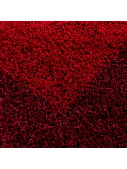 Alfombra peluda de pelo largo, borde de diseño, colores y tamaños disponibles.