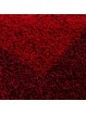Alfombra peluda de pelo largo, borde de diseño, colores y tamaños disponibles.