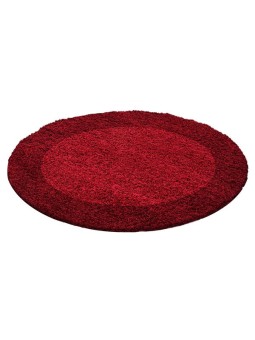 Shaggy rug with long pile, designer border, colors and sizes available.
