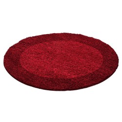 Tapis Shaggy pile longue designe bordure couleurs et tailles au choix