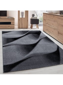 Modern rug with flowing...