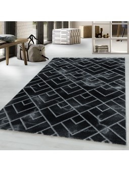 Tapis design a poil ras...