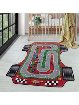Children's rug with short...