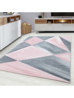 Short pile rug, geometric...
