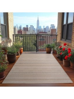 Tappeto da esterno beige,...