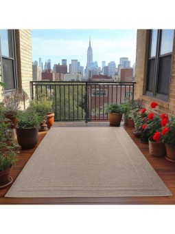 Tappeto da esterno beige,...