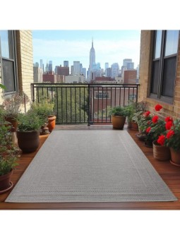 Tappeto da esterno grigio,...