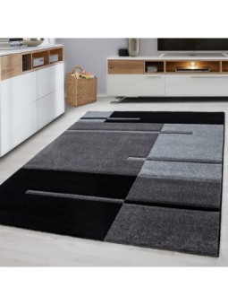Short pile rug, checkered...