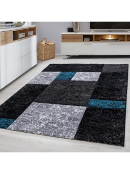 Short pile rug, checkered...