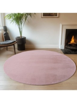 Tapis rond Rose Lavable...