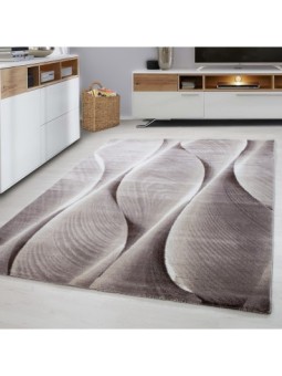 Tapis moderne beige à...
