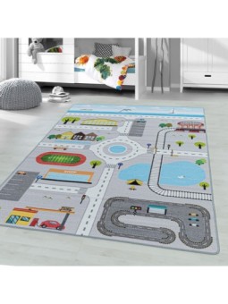 Barnmatta, Gatudesign, Grå...