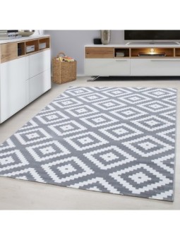 Short pile rug, geometric...