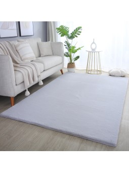 Tüylü halı, Gümüş renk,...