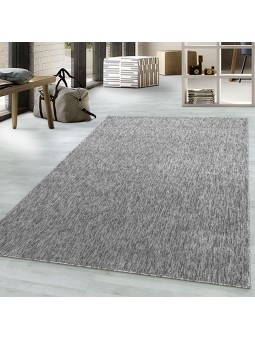 Short pile rug, Light grey...