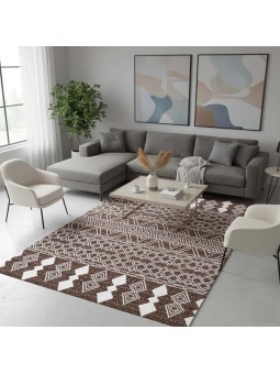 Berber pattern rug, brown...