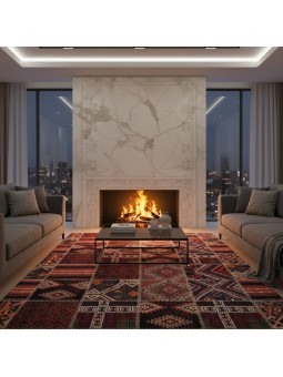 Tapis patchwork kilim...