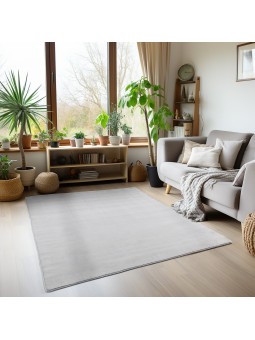 Short pile rug, Silver...