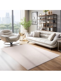 Short pile rug, Beige...