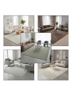 Modern vloerkleed crème met...