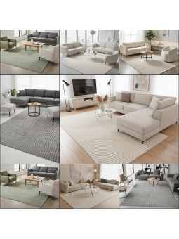 Modern vloerkleed met...